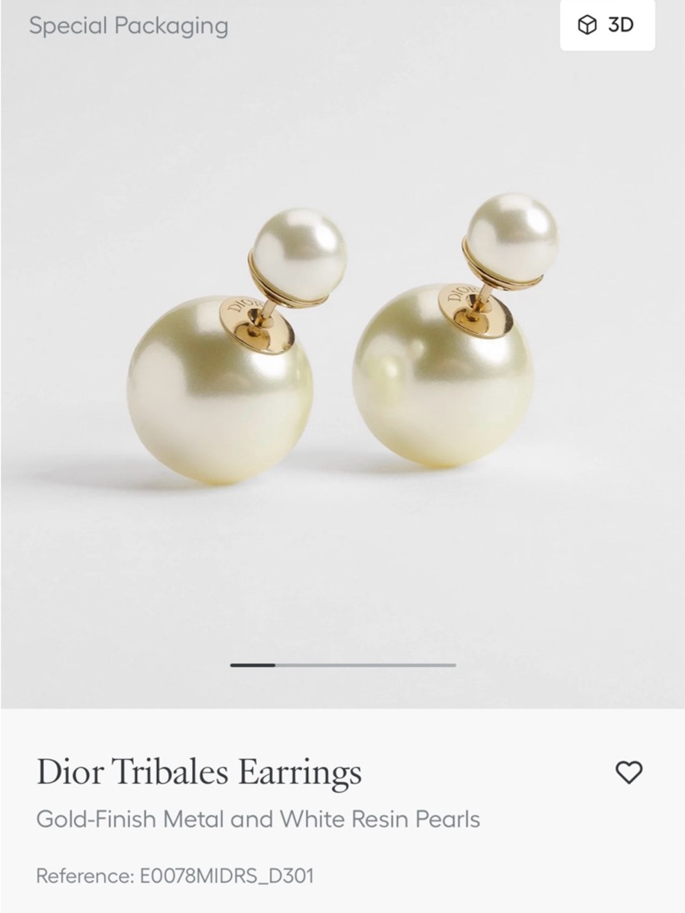 Dior Tribales (Pearl) Earrings